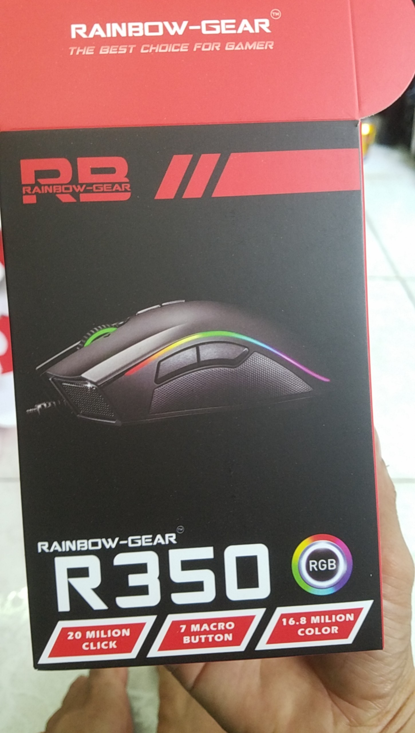 Mouse Gaming Rainbow R350 - Hàng Chính Hãng