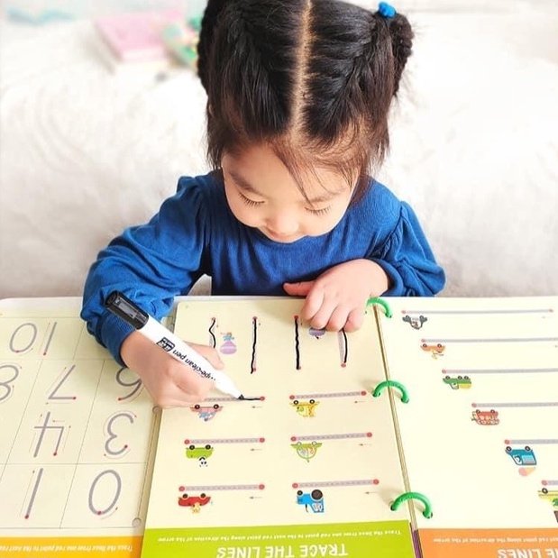 ￼Đồ chơi giáo dục sớm Montessori Baostore vẽ và xóa được cho bé, chất liệu cao cấp, giáo dục sớm cho trẻ từ 1+