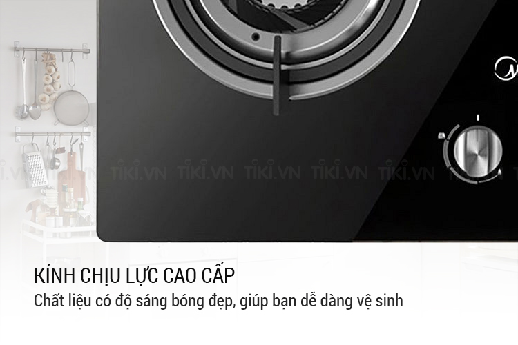 Bếp Ga Âm Midea MQ7211-G - Đen - Hàng chính hãng