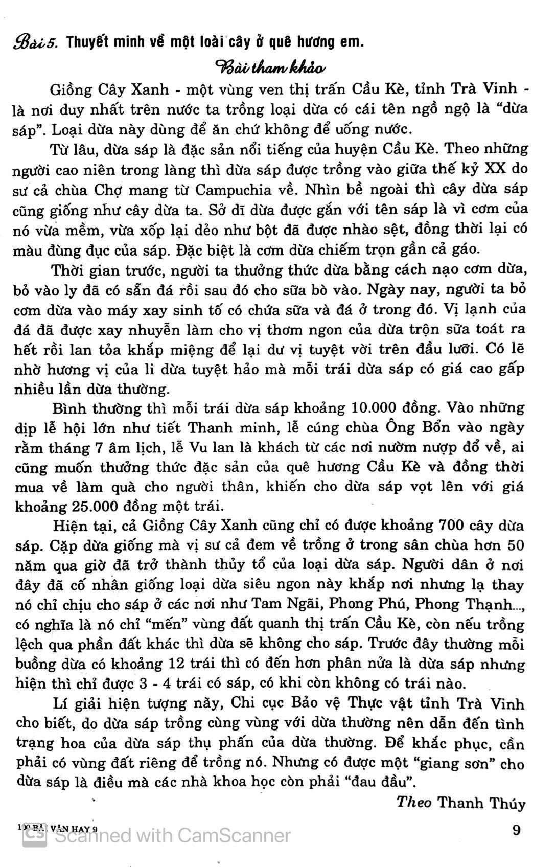 100 Bài Văn Hay Lớp 9