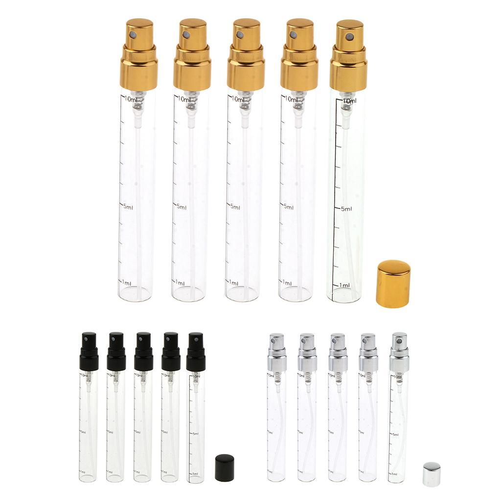 15x 10ml Empty Perfume Spray Bottle Atomizer Liquid Travel Fine Mist Sprayer