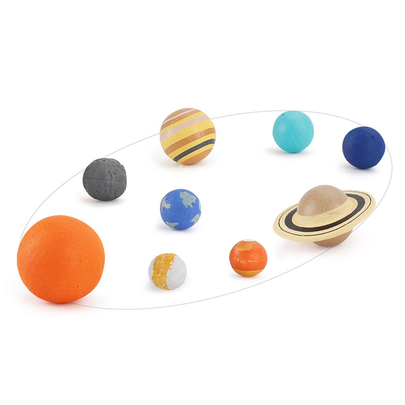 9Pcs Portable Colorful Early Education Soft Planet Ball for Kids