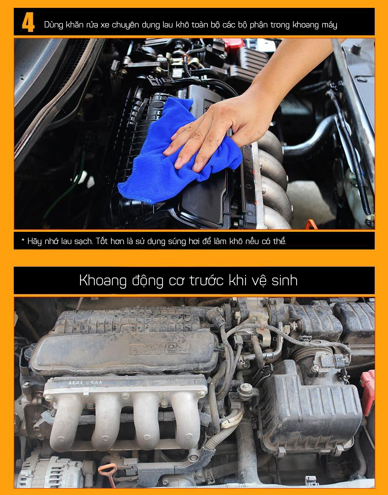Dung Dịch Tẩy Dầu Máy Khoang Xe Ô Tô ENGINE 500ml - Hàng Nhập Khẩu