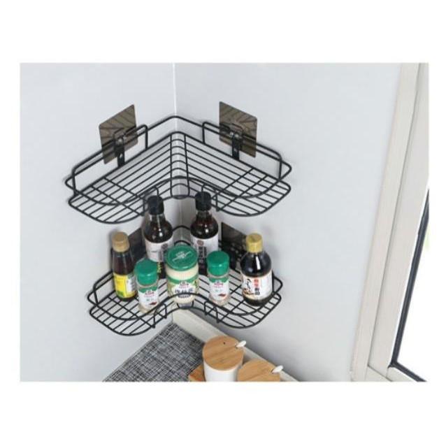 Kệ góc nhà tắm dính cường lực siêu chắc sơn tĩnh điện cao cấp 2603