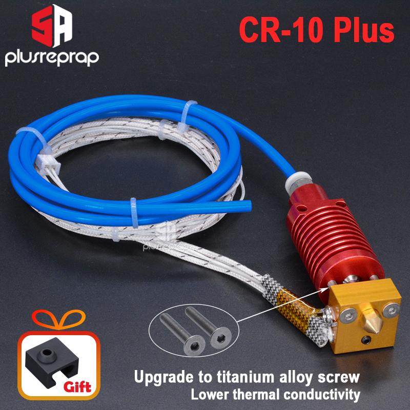 Ender-3/CR10/CR10S 1.75mm J-head Hotend kit Khối Nhiệt Nhôm với Máy Nóng Nhiệt Điện Trở Cho Máy In 3D Với Đầu Phun 0.4mm Một Phần