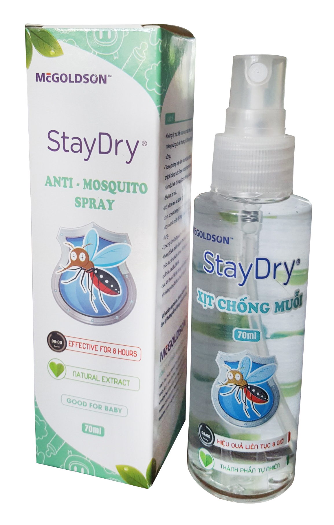 Xịt chống muỗi Staydry 70ml