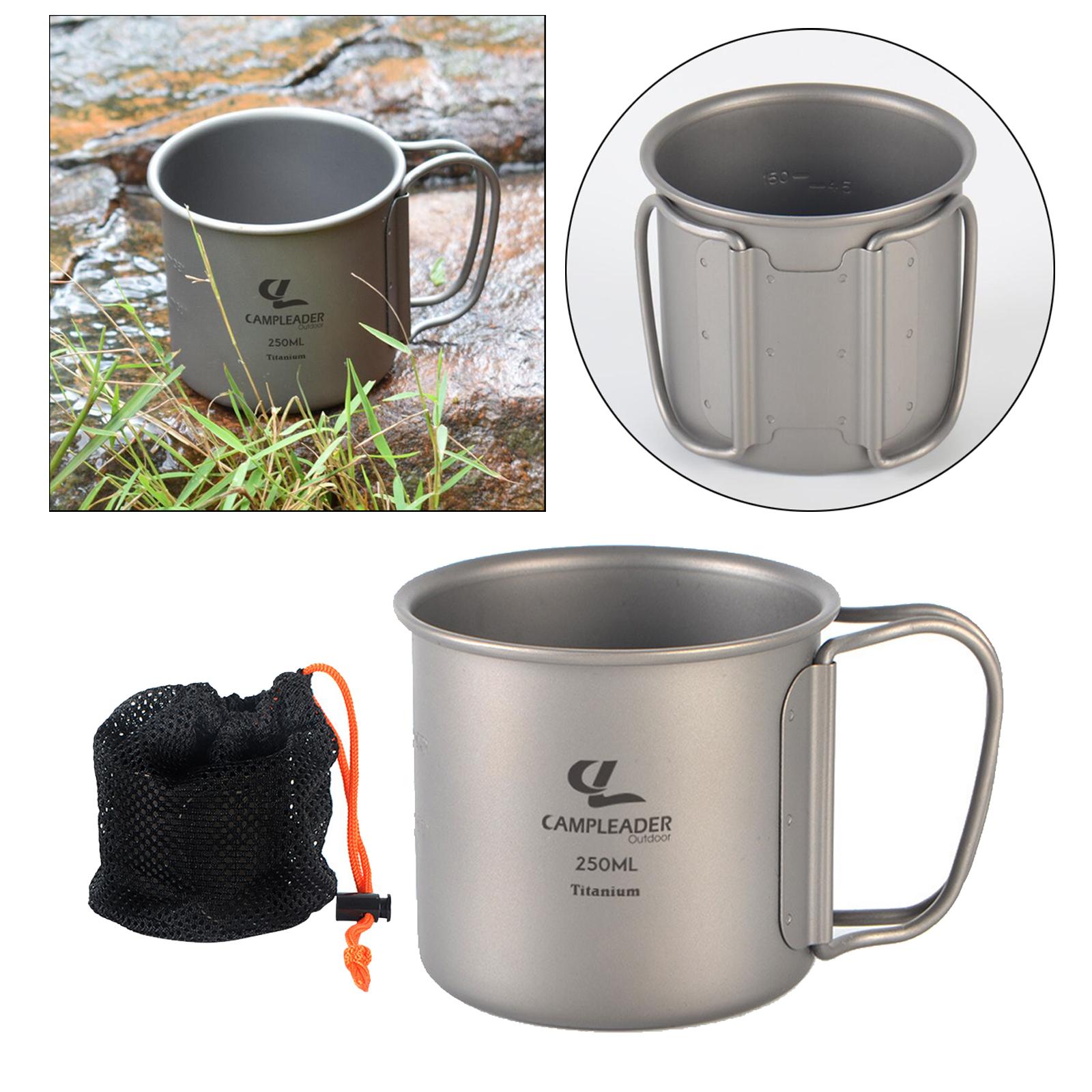 Collapsible Handle Camping Mug Water Cup Portable Water Mug Drinking Cup