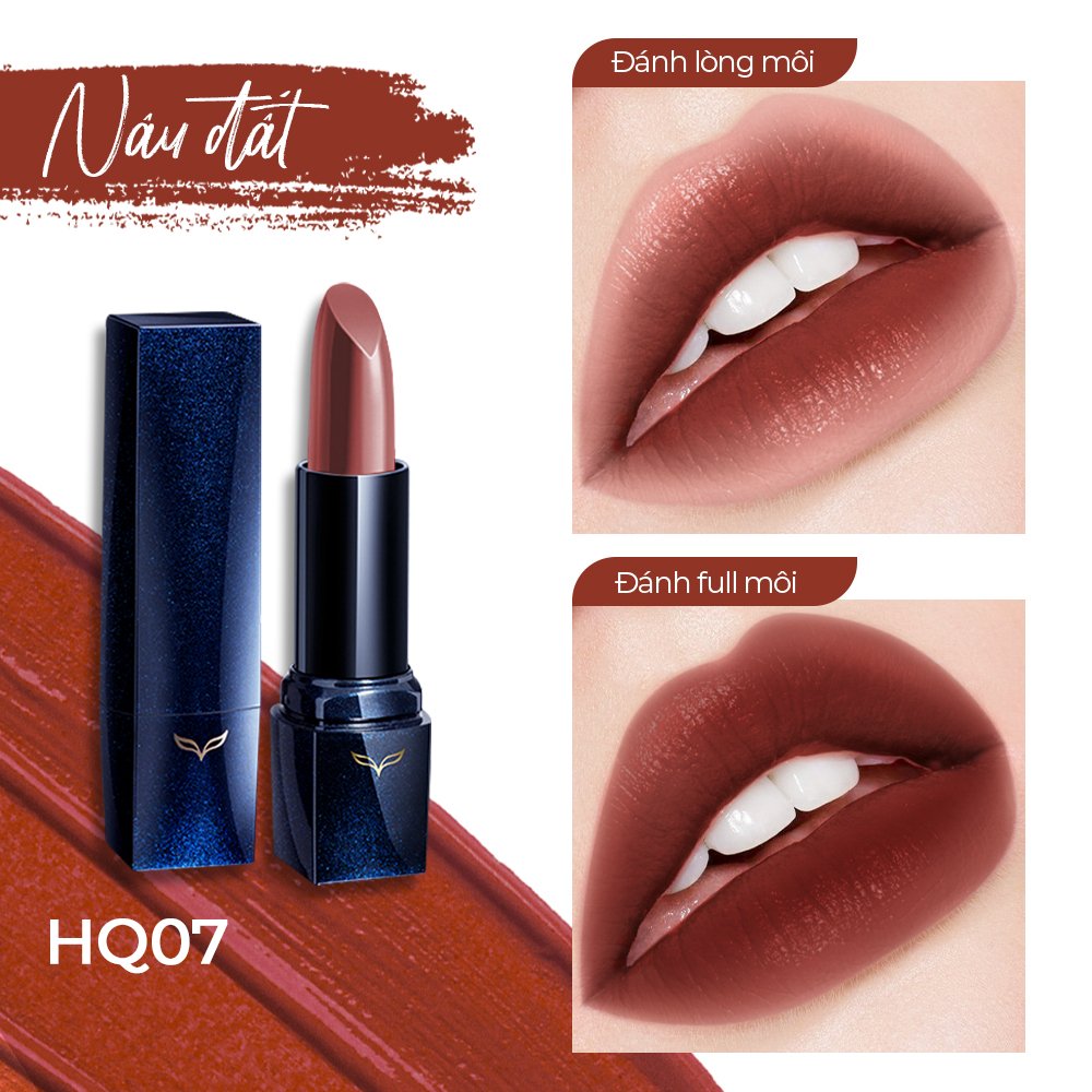 TAIWAN COSMETICS Son Thỏi FOX Definitely Lipstick 4g - HQ07 - Nâu Đất Be Confident