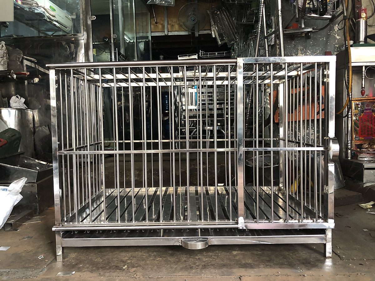 Chuồng chó Inox Juno Sofa KT Không có mái che