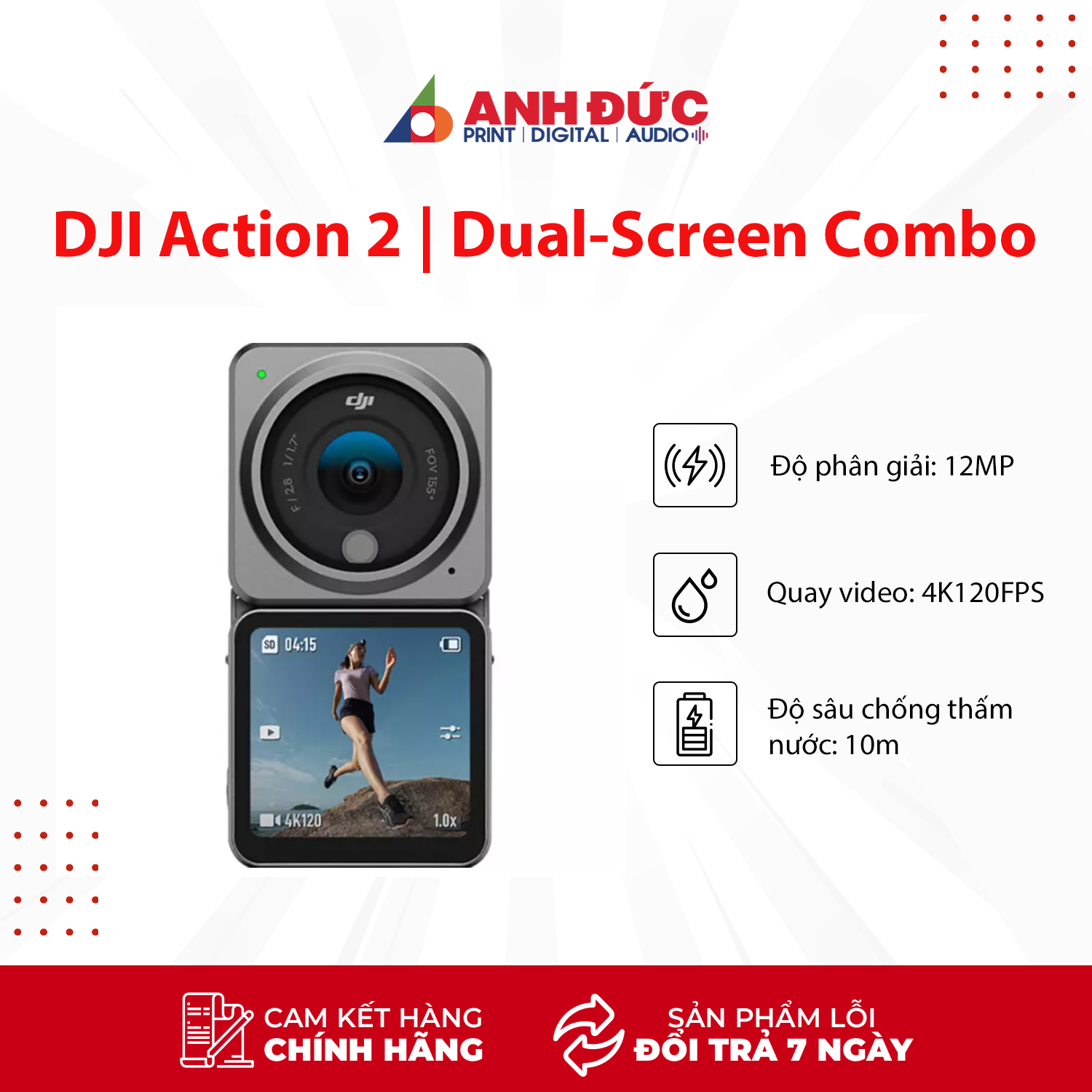 Camera Hàng Động DJI Osmo Action 4 - Hàng Chính Hãng