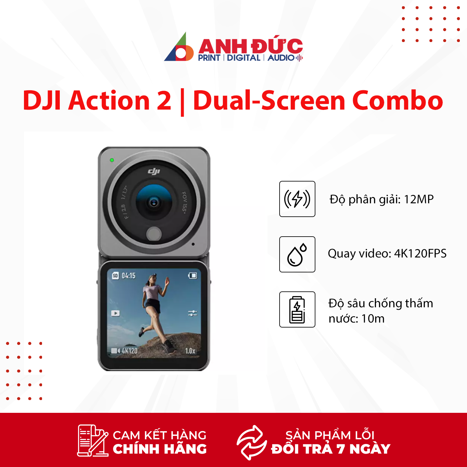 DJI Osmo Action 2 Dual-Screen Combo - Hàng Chính Hãng