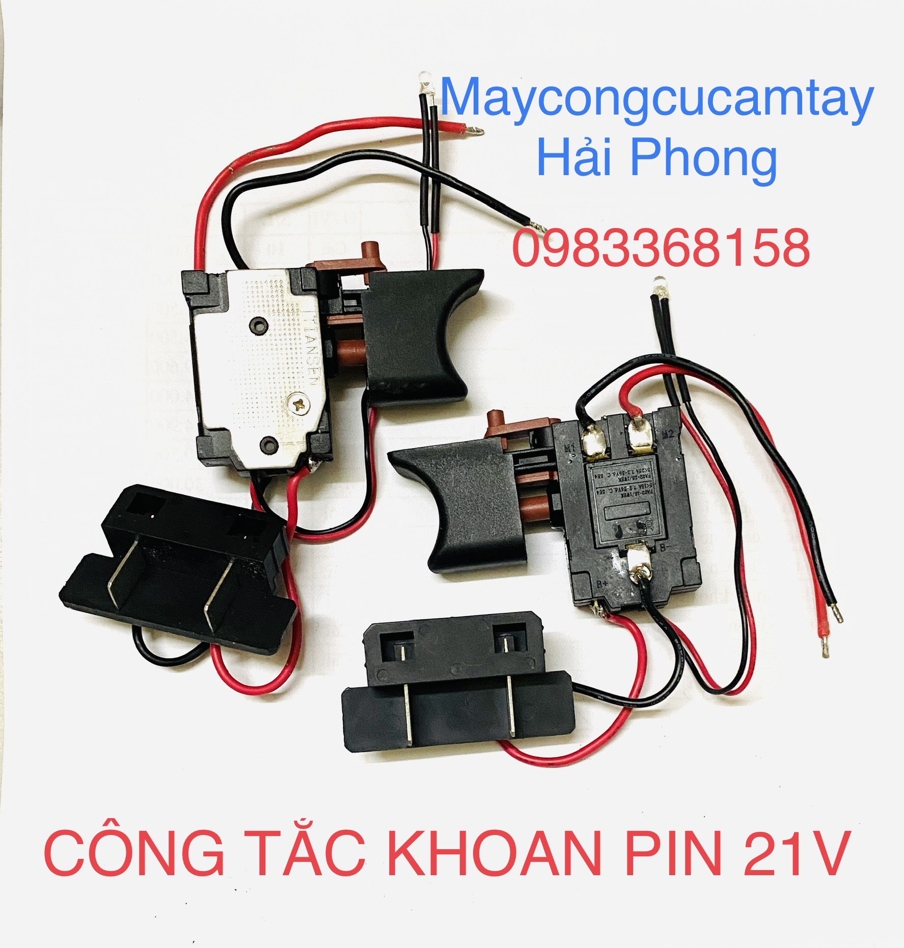 CÔNG TẮC KHOAN PIN / $ÚNG SIẾT MỞ ỐC PIN / MÁY VẶN VÍT PIN ... 18V ~ 21V DC