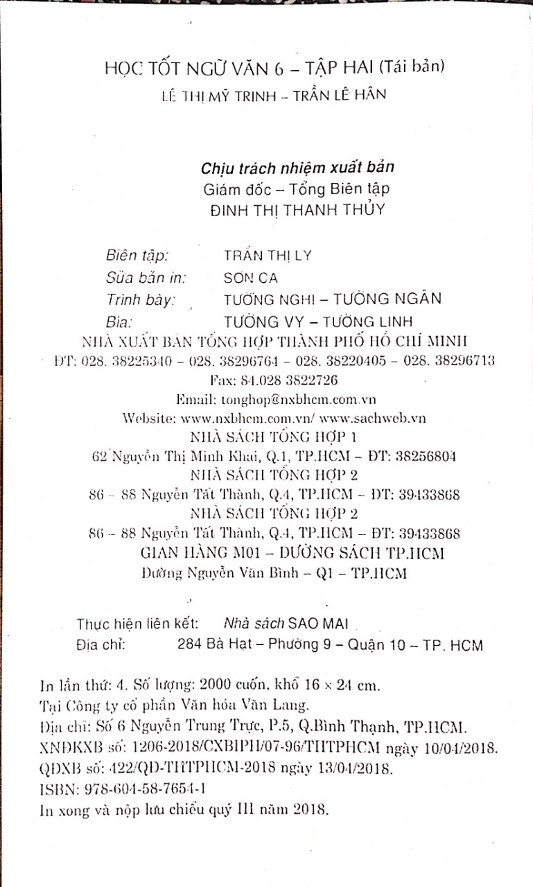 Học Tốt Ngữ Văn biên soạn theo chương trình mới Lớp 6 (Tập 2)