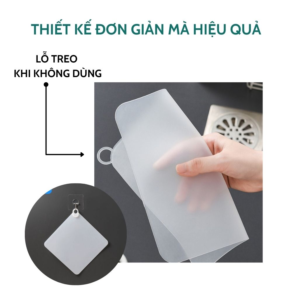 Miếng silicon khử mùi cống thoát nước, ngăn mùi hôi hoàn toàn, ngăn côn trùng bò từ dưới cống lên