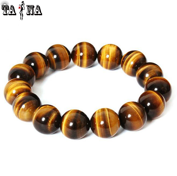 Vòng tay đá mắt hổ vàng nâu 5A hợp mệnh Hỏa, Thổ, Kim