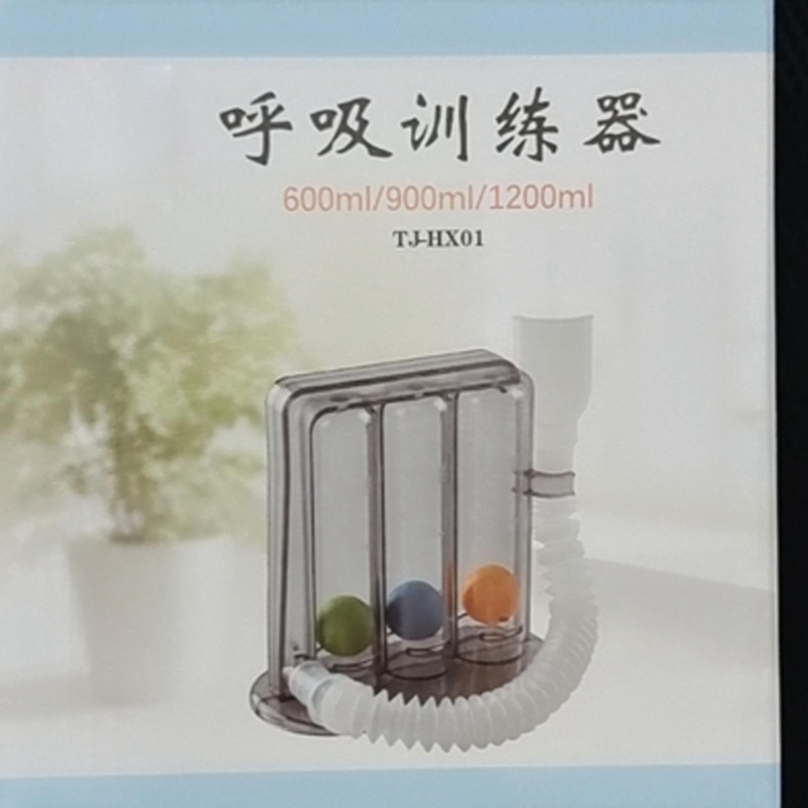 Deep Breathing Lung Exerciser Breath Measurement Easy to Use Portable Device