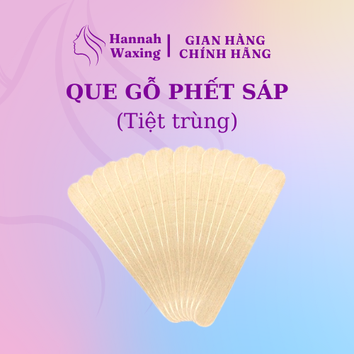 5 Que Gỗ Dùng Phết Sáp Loại Lớn, Tiện Dụng | Hannah Waxing