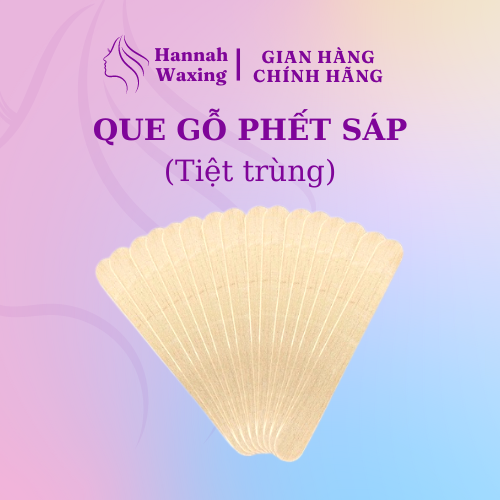 [Hàng Tặng] 5 Que Gỗ Dùng Phết Sáp Loại Lớn, Tiện Dụng | Hannah Waxing