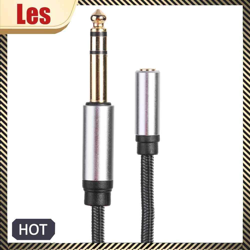 Dây Cáp Âm Thanh 0.2m Mạ Vàng Chuyển Đổi Đầu Cái 3.5mm Sang Đầu Đực 6.35mm