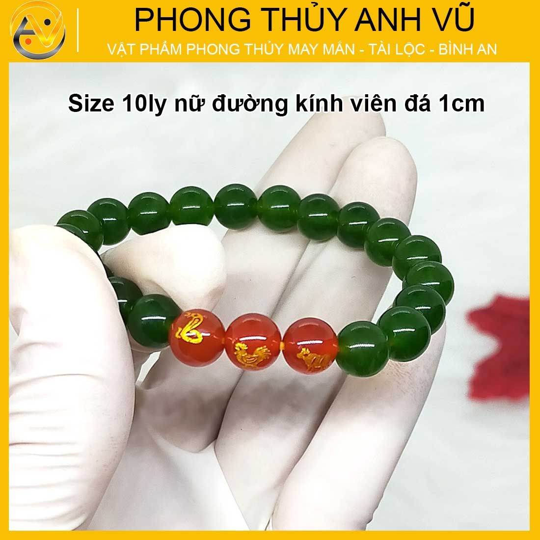 Vòng phong thủy mệnh hỏa tam hợp tỵ dậu sửu đã khai quang - chất liệu đá mã não - size 8 10ly - may mắn tài lộc - Vòng Tam Hợp Anh Vũ