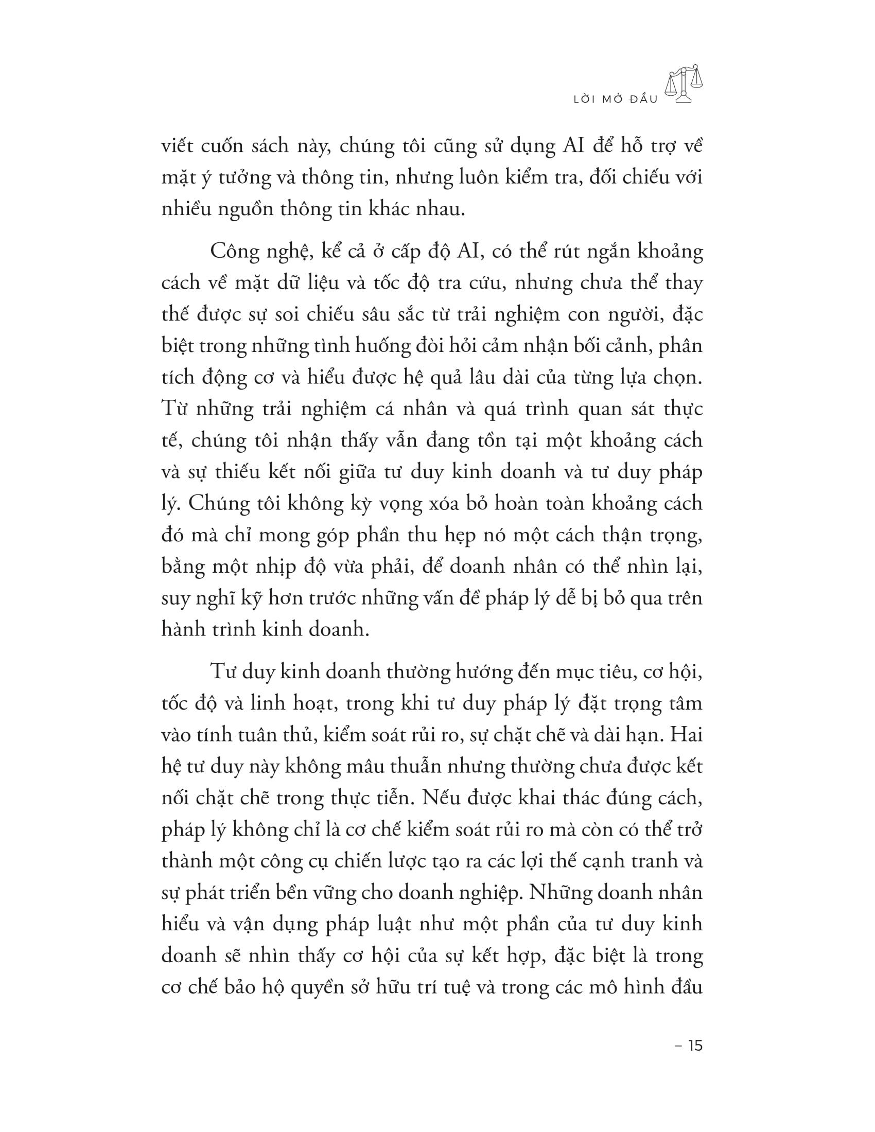 Sách - Pháp Lý Cho Doanh Nhân - Bảo Vệ Tài Sản - Giữ Gìn Danh Tiếng - Phát Triển Bền Vững