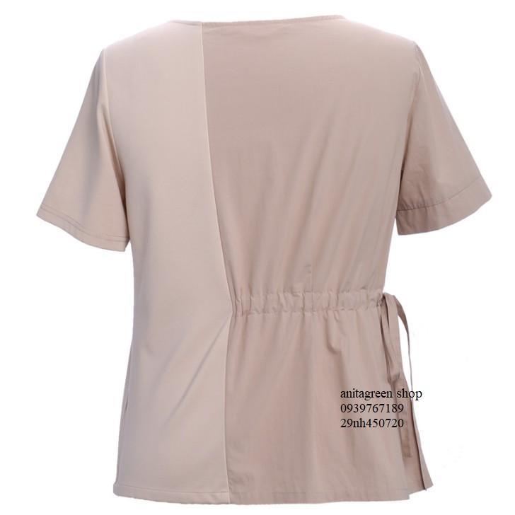 Nh450720-ÁO KIỂU NHÚN THUN EO