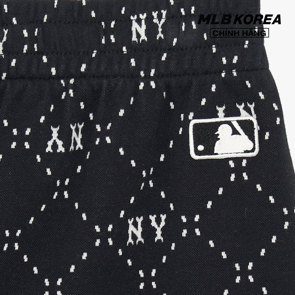 MLB - Quần shorts ngắn nữ lưng thun Dia Monogram All Over 4 In 3FSPM0133-50BKS