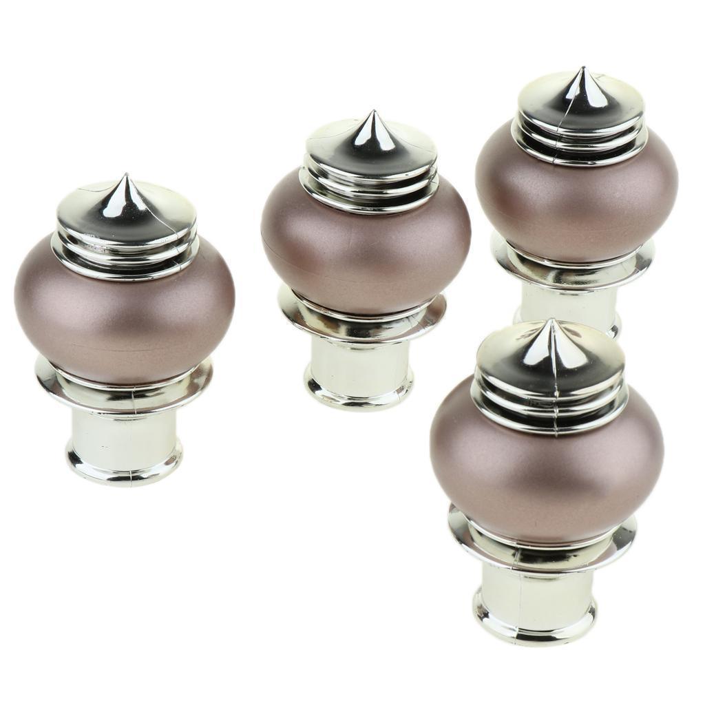 8pcs Novelty Curtain Rail End Kits Dia.*28mm Home Window Improvement
