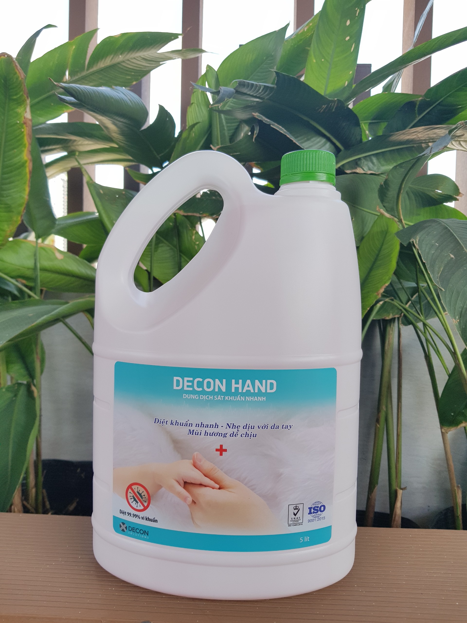 Xịt Khử Trùng Nhanh - Decon Hand Bình 5L - Không Gây Khô Da - Tiết Kiệm