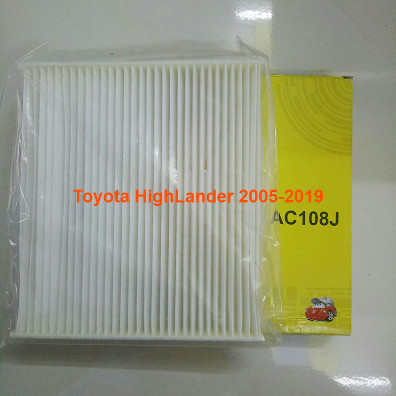 Lọc gió điều hòa cho xe Toyota Highlander 2005, 2006, 2007, 2008, 2009, 2010, 2011, 2012, 2013, 2014, 2015, 2016, 2017, 2018, 2019 87139-52020 mã AC108-9