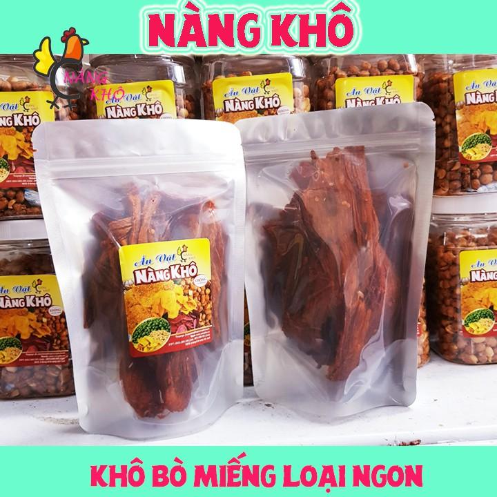 Khô bò miếng loại 1 siêu ngon | 100 gr | Đồ ăn vặt Nàng Khô