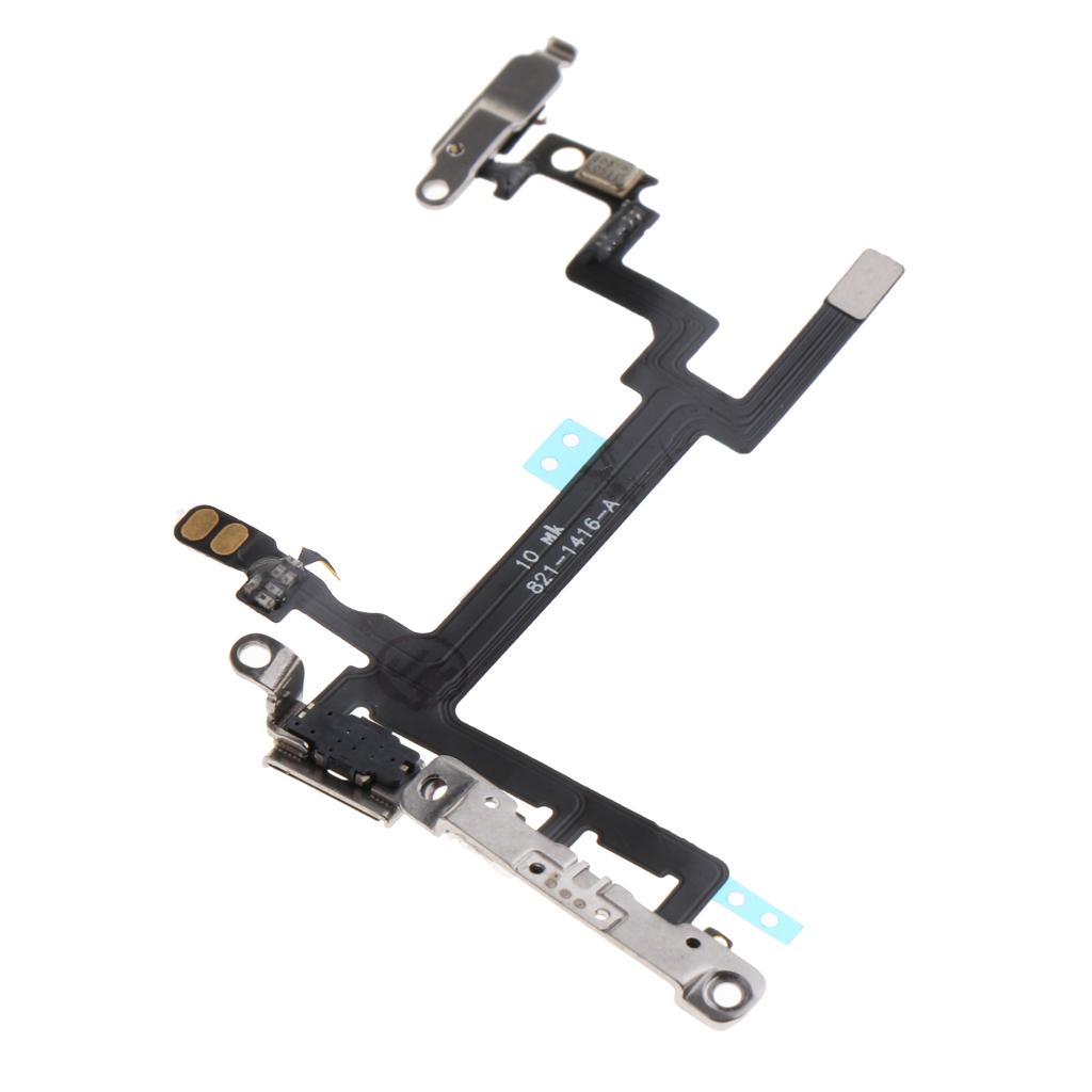 Power Volume On/Off Button Flex Cable Replacement for iPhone 5/5S/6/6S Plus/4/4S