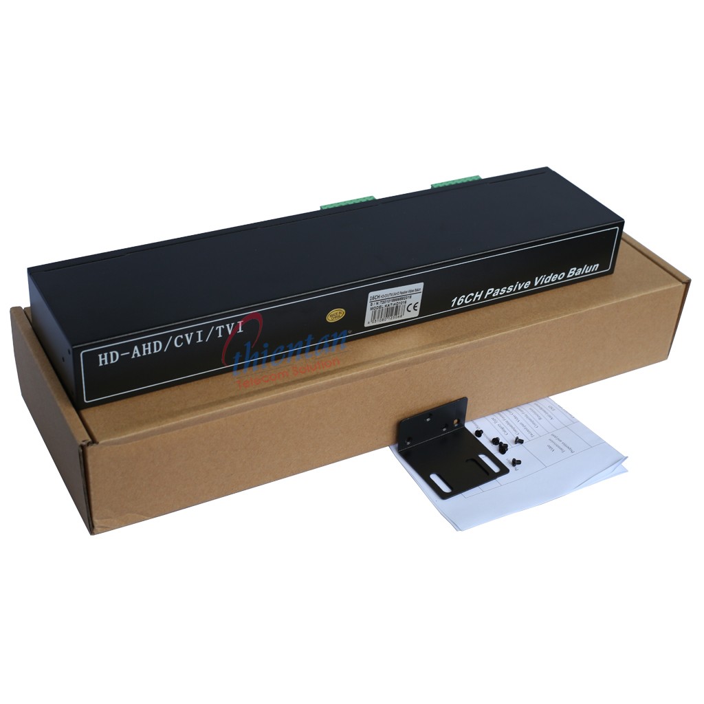 Bộ chuyển đổi cáp đồng trục sang cáp mạng lan 16 kênh bnc