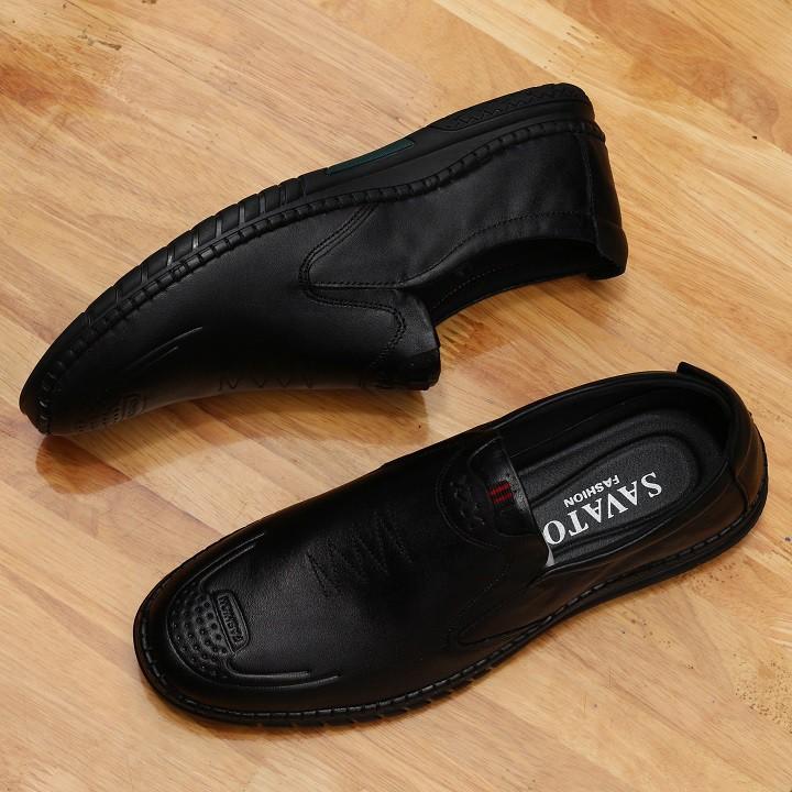 Giày lười nam DA BÒ bảo hành 12 tháng