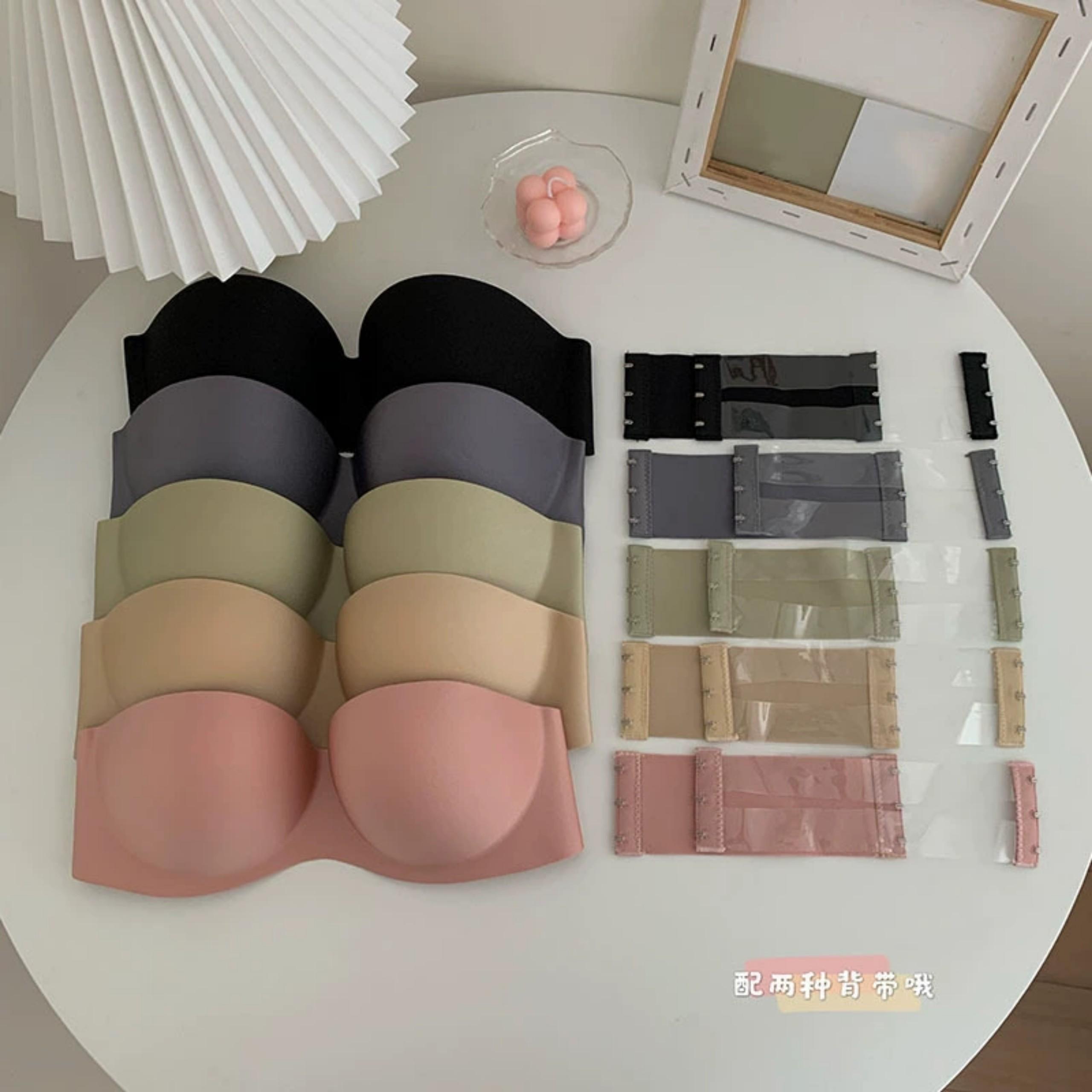 Áo Lót Nữ ĐÚC SU KHÔNG QUAI, Không Gọng, không đường may chống tụt quyến rũ, mặc đầm hở lưng, hở vai sexy -Women - Hồng