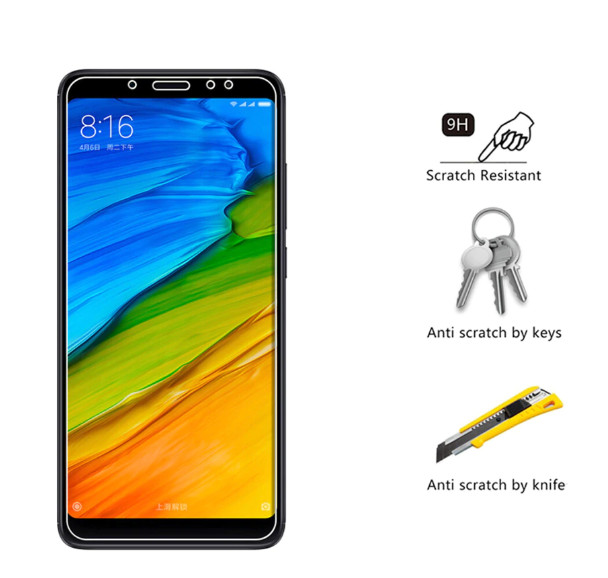 Tấm dán kính cường lực độ cứng 9H dành cho Xiaomi Redmi 5 - KCL01