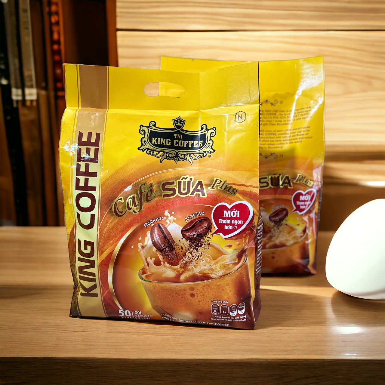 Combo 2 Túi Cà Phê Sữa King Cofffee (50 gói x 20g)