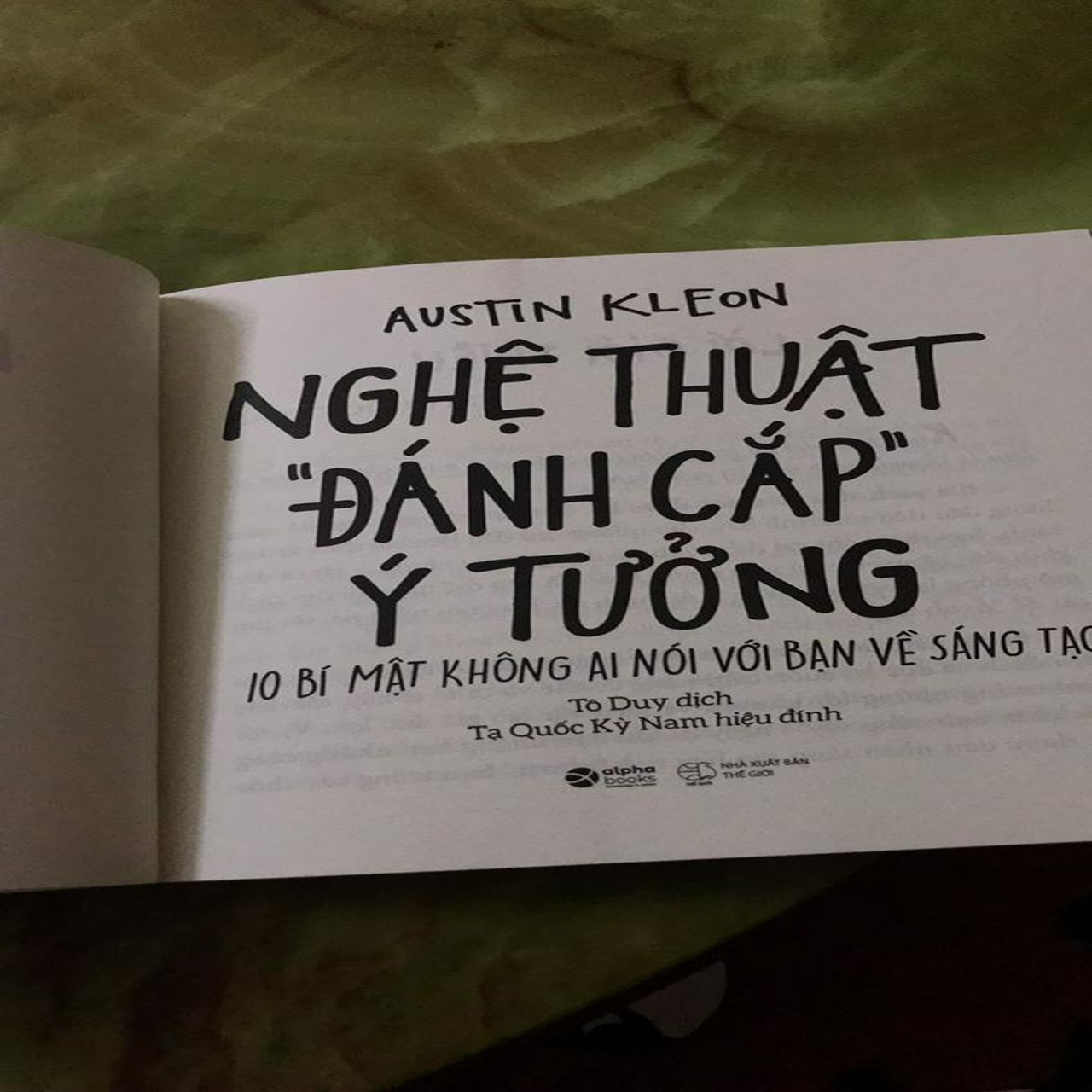 Nghệ Thuật Đánh Cắp Ý Tưởng (10 Bí Mật Không Ai Nói Với Bạn Về Sáng Tạo)