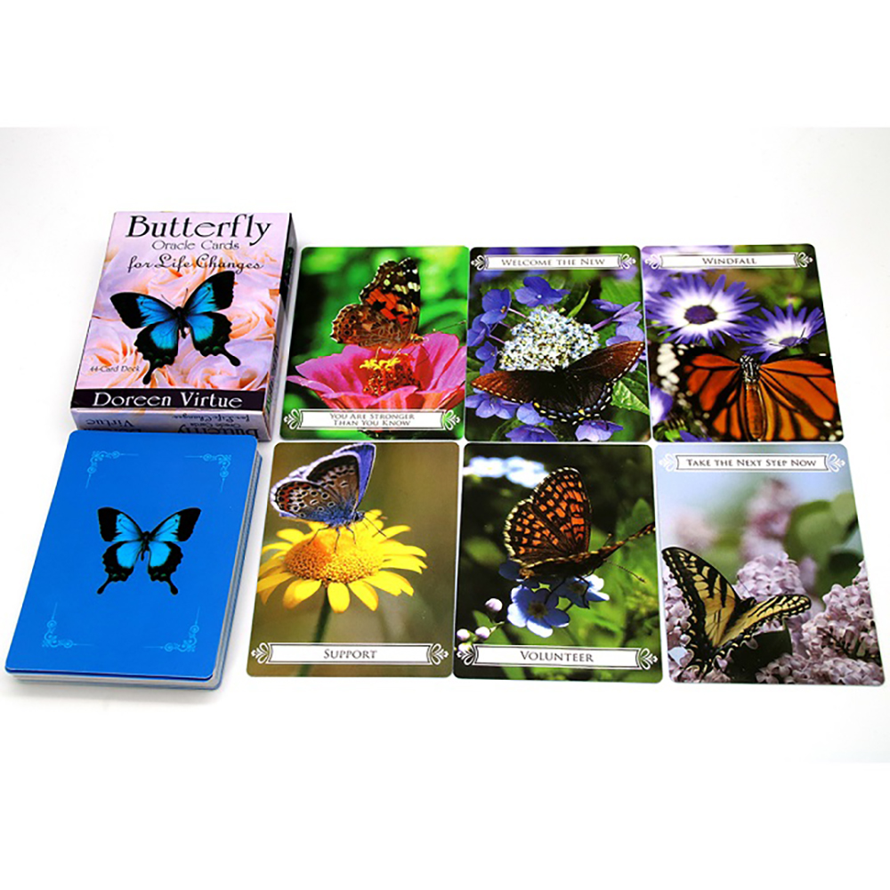 Bộ Bài Oracle ButterFly 44 Lá Bài Tặng File Tiếng Anh Và Đá Thanh Tẩy