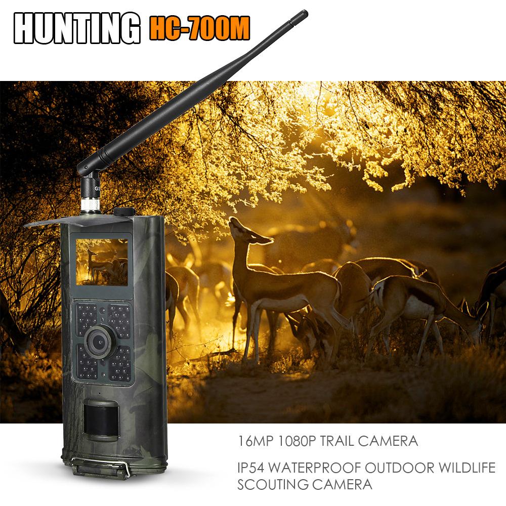 2g Hunting Trail Camera Cellular Mobile 16MP 1080P Ảnh bẫy camera hoang dã HC700M Giám sát động vật hoang dã không dây