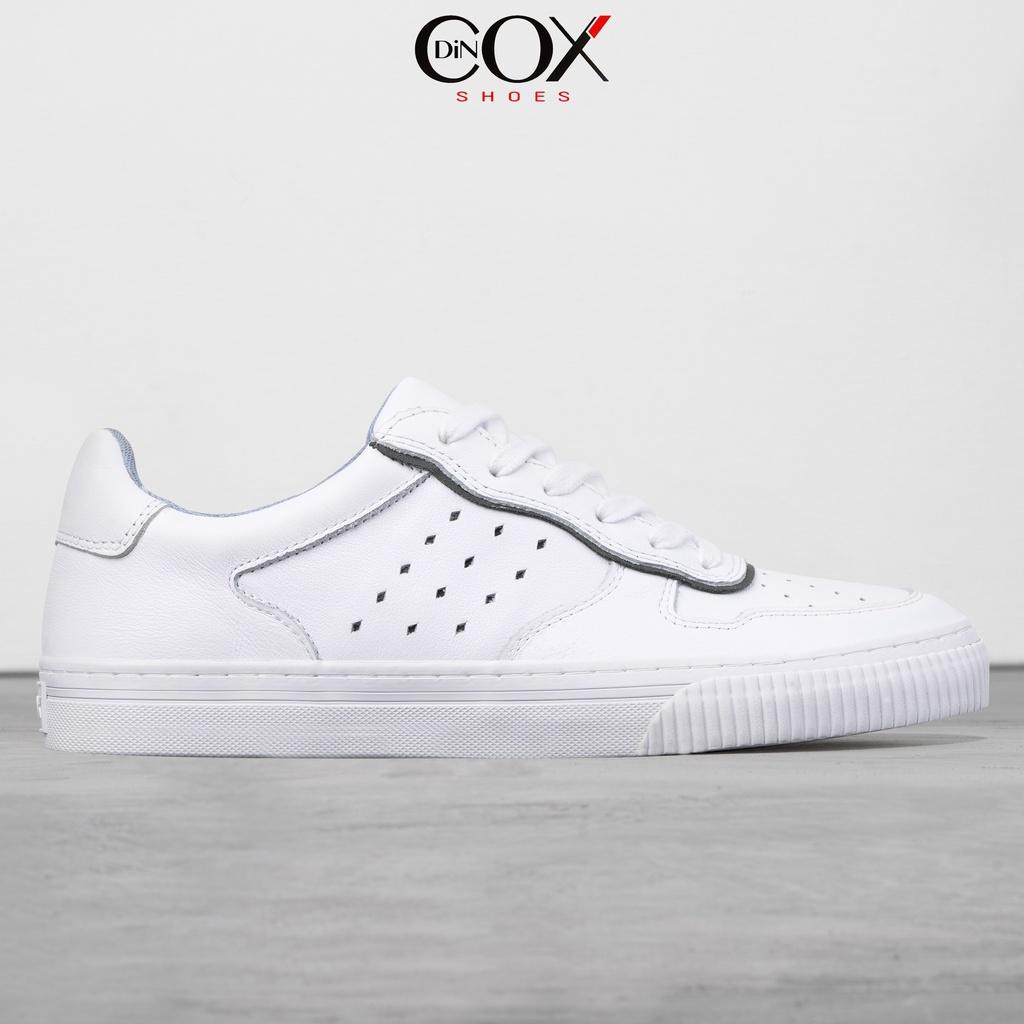 Giày Sneaker Dincox Da Bò E03 White Sang Trọng Lịch Lãm - 43