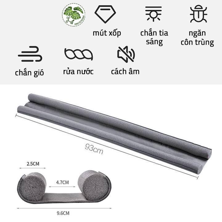 Thanh Nẹp Xốp Chặn Khe Cửa 95cm Đa Năng Chặn Đáy Khe Cửa, chặn con trùng tiết kiệm điện năng