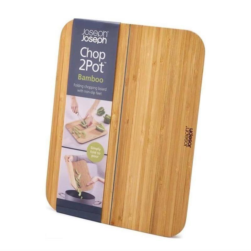 Bộ 3 Thớt Tre Cao Cấp Joseph Joseph, Index Cutting Board, Thớt Kháng Khuẩn, Giá Đỡ Kim Loại, Chống Cong Vênh, Nhập Đức