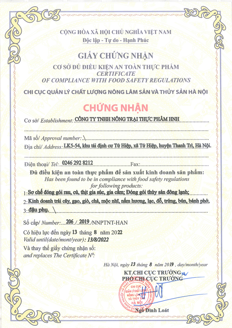 Cải ngọt ngon sạch - HNH Food Farm