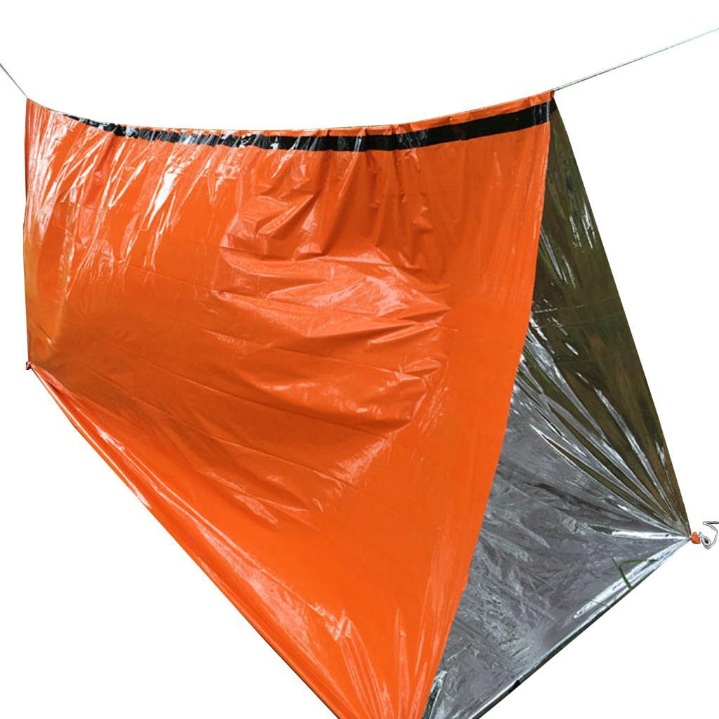 Portable Emergency Sleeping Bag Outdoor Survival Whistle Tent Blanket