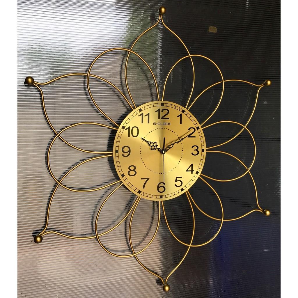 Đồng hồ treo tường GCLOCK loại to KT 74 cao cấp làm từ kim loại sơn tĩnh điện chạy máy kim trôi chuẩn