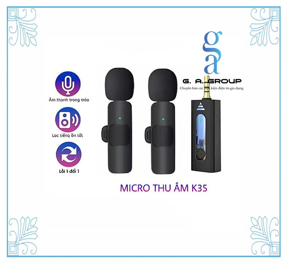 MICROPHONE K35-2 + 3.5MM KẸP ÁO