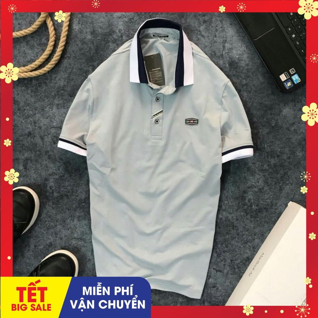 Áo Polo nam phối cổ bẻ Ampus vải cá sấu Cotton xuất xịn,chuẩn form trẻ trung, thanh lịch -POLO