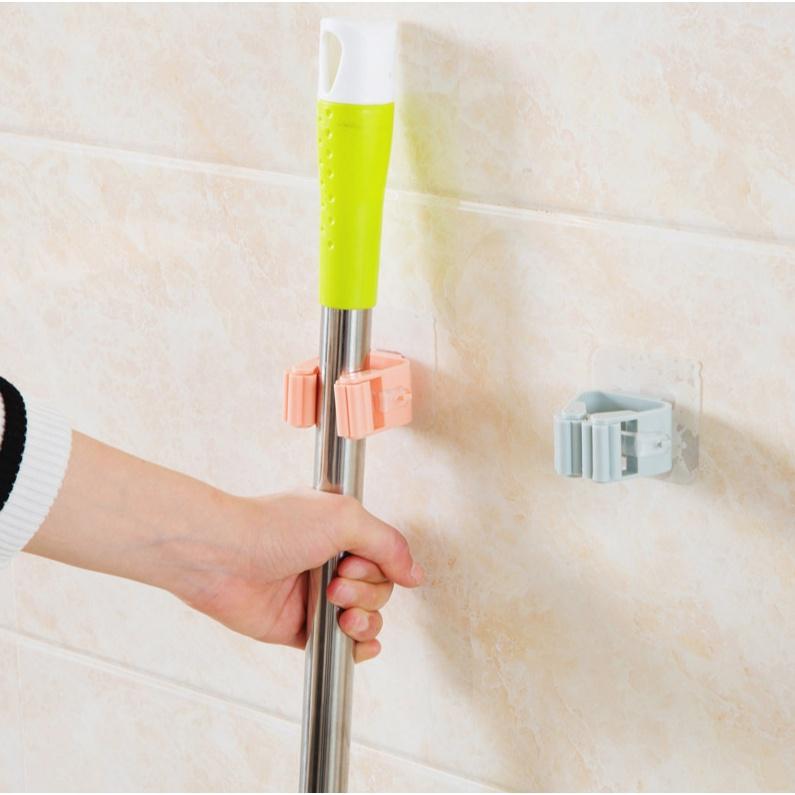 1 Móc Treo Cây Lau Nhà Gắn Tường Kèm Giá Đỡ