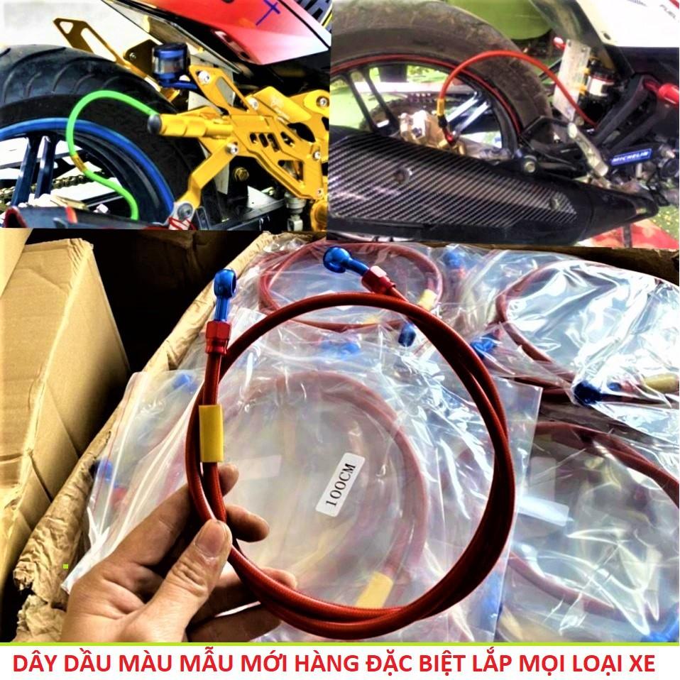 Dây dầu màu lắp các loại xe máy xe đạp điện không cần độ chế hàng cao cấp siêu đẹp